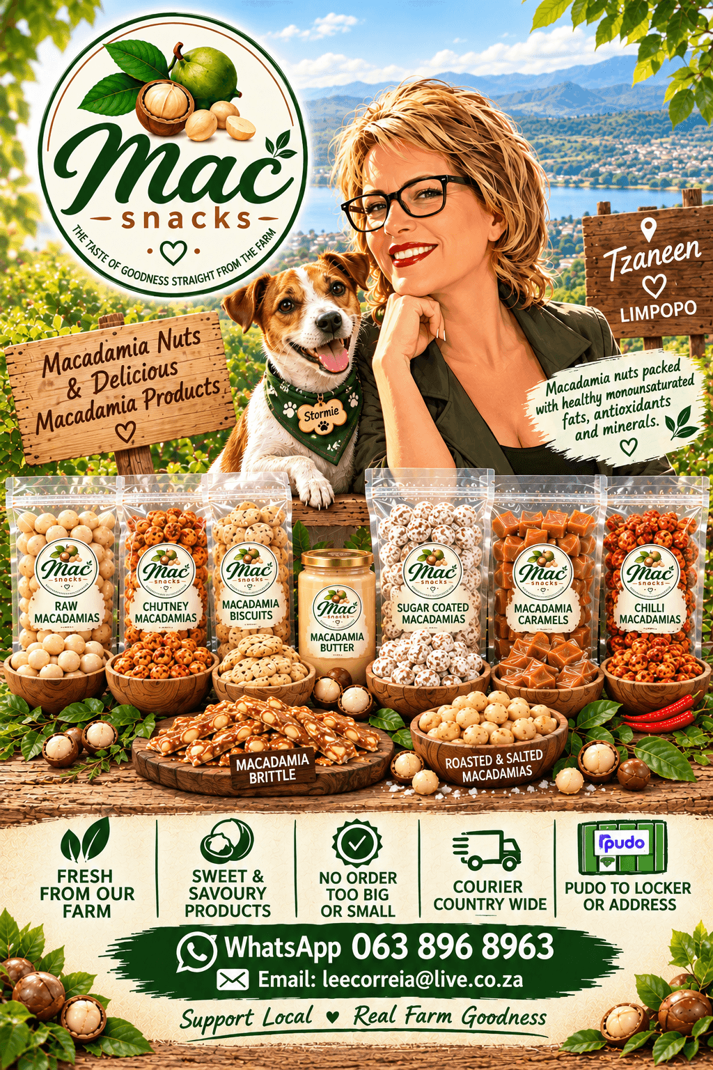Mac Snacks - Makadamianeute direk van die plaas