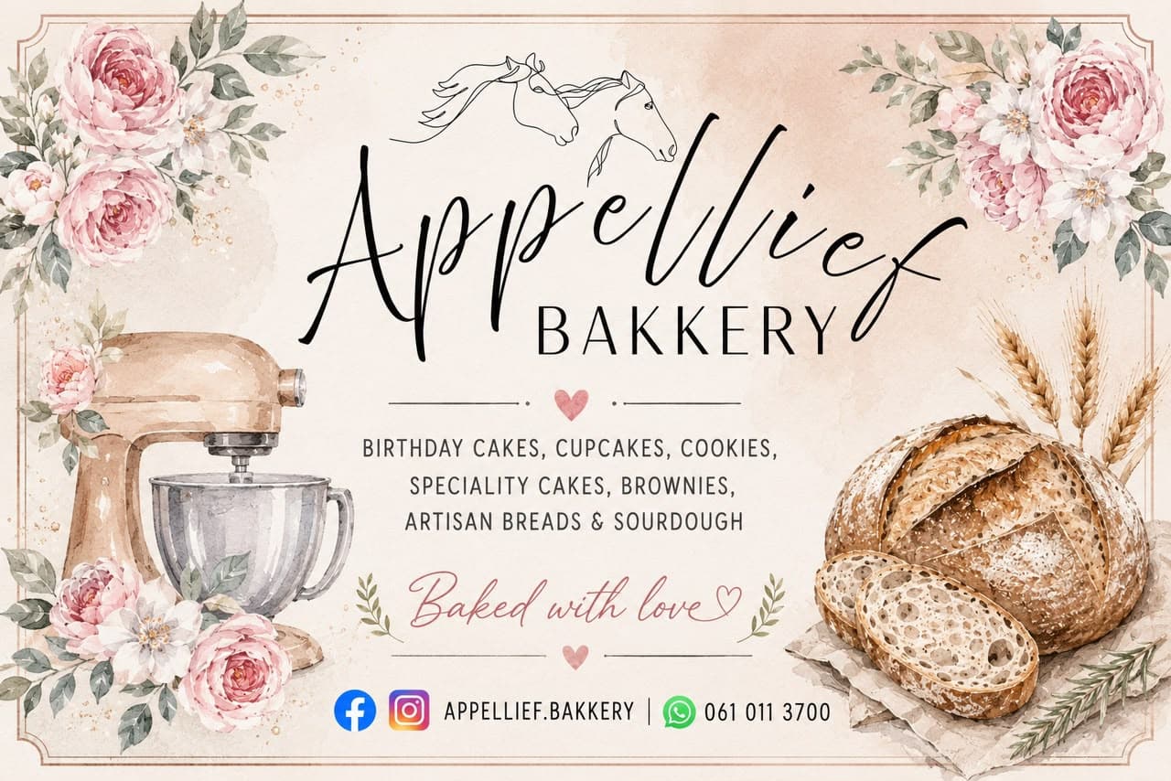 Appellief Bakkery, Tuisgebakte suurdeegbrood en soet lekkernye met liefde